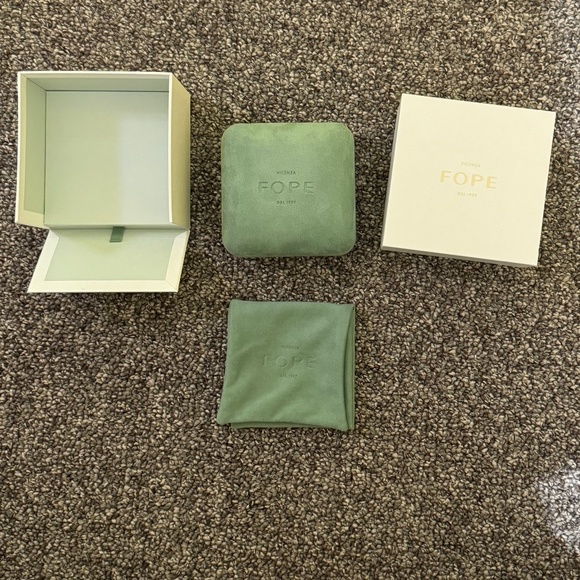 FOPE Other - FOPE Bracelet Boxes & Velvet Pouch